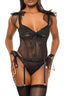 Kiss Me Cutie Bustier Set BLK